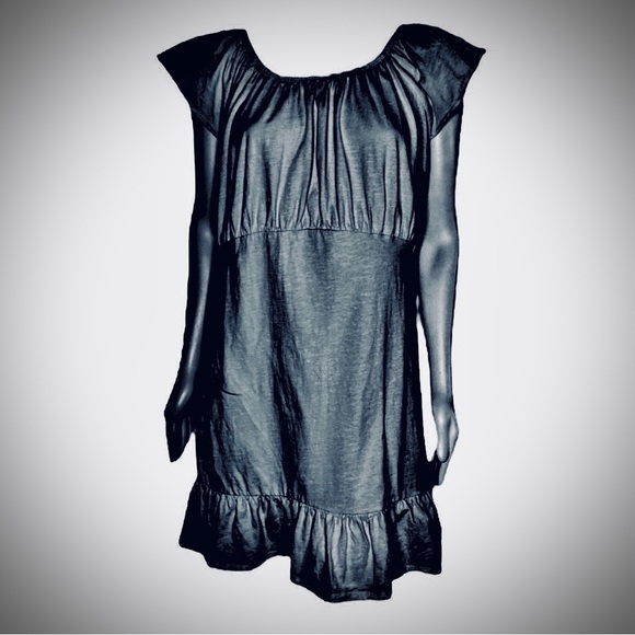 🦋4 for $20, or as marked. EUC-ASOS Empire Waist Ruffle Bottom Cotton Dress - Picture 1 of 6